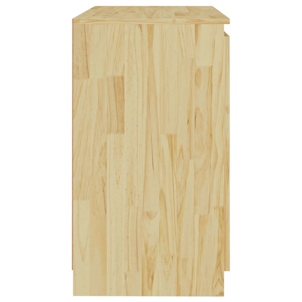 Side Cabinet 60x36x65 cm Solid Wood Pine