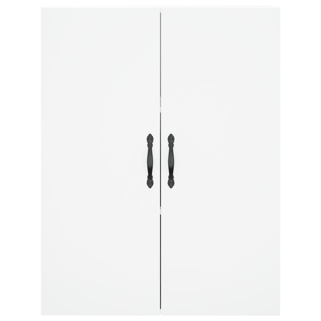 Wall Mounted Cabinet White 69.5x34x90 cm Engineered Wood