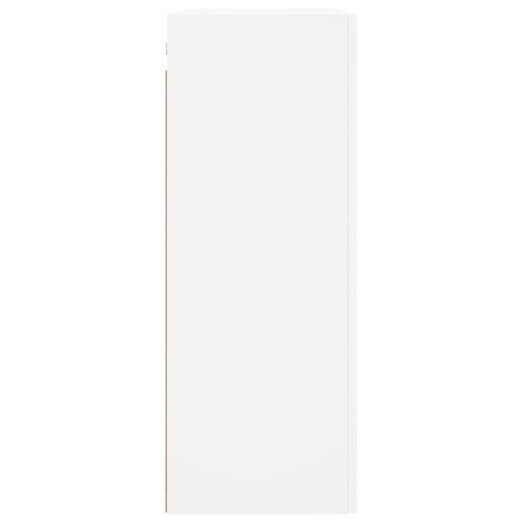 Wall Mounted Cabinet White 69.5x34x90 cm Engineered Wood