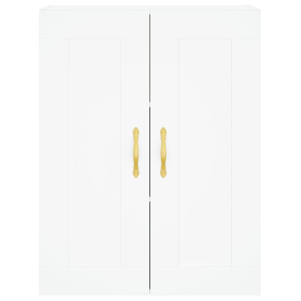 Wall Mounted Cabinet White 69.5x34x90 cm Engineered Wood