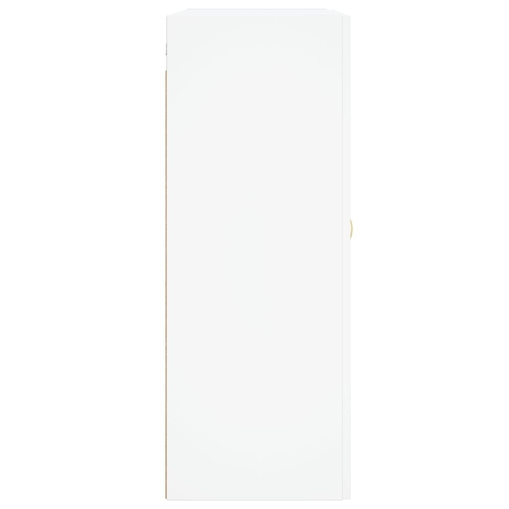 Wall Mounted Cabinet White 69.5x34x90 cm Engineered Wood