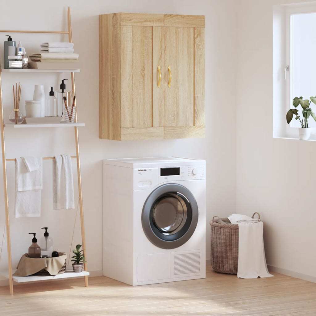 Wall Mounted Cabinet Sonoma Oak 69.5x34x90 cm Engineered Wood