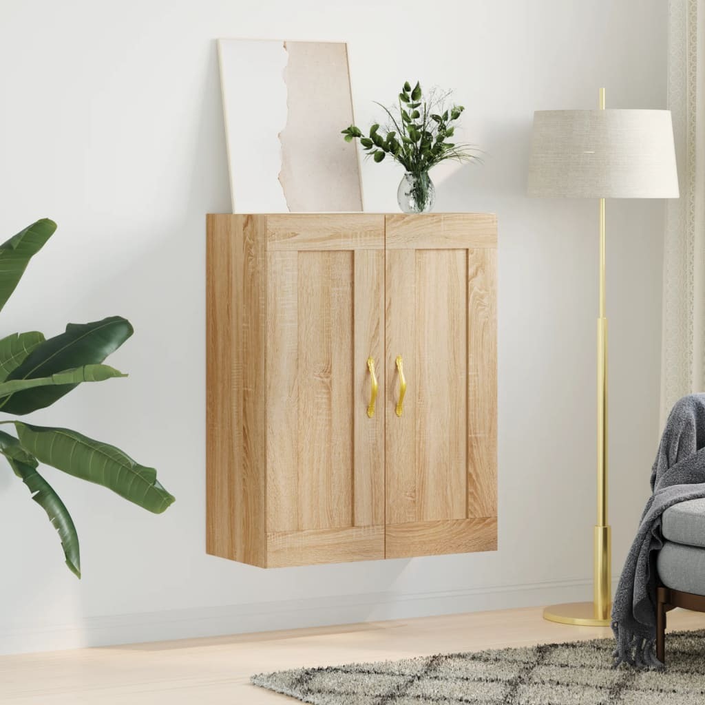 Wall Mounted Cabinet Sonoma Oak 69.5x34x90 cm Engineered Wood