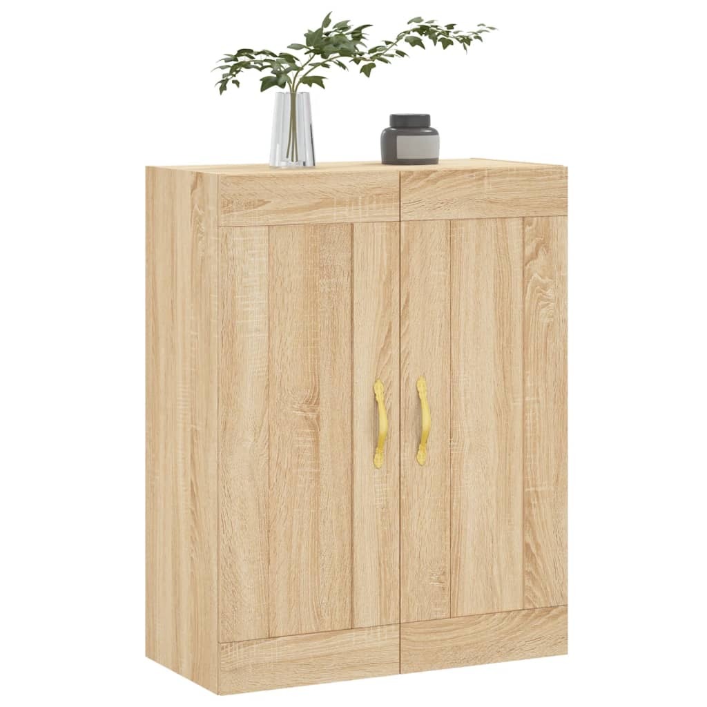 Wall Mounted Cabinet Sonoma Oak 69.5x34x90 cm Engineered Wood