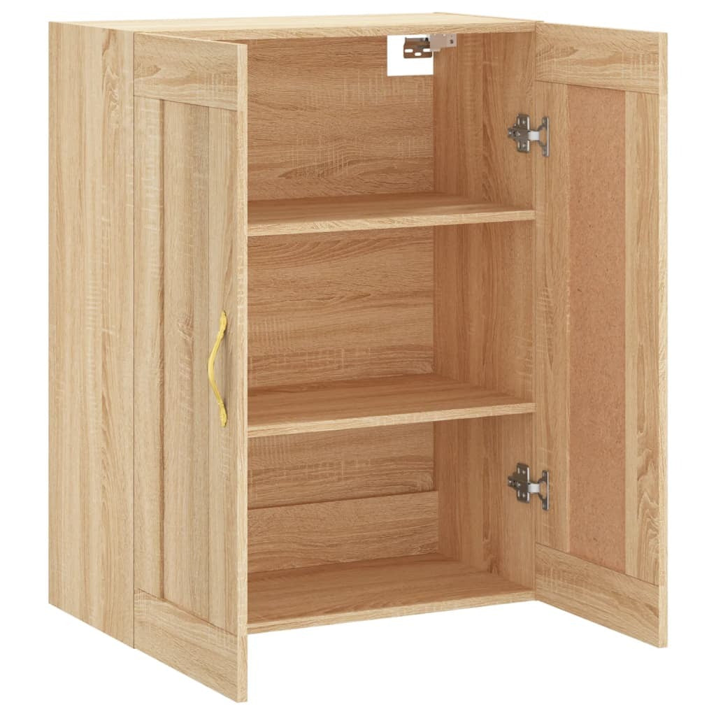 Wall Mounted Cabinet Sonoma Oak 69.5x34x90 cm Engineered Wood