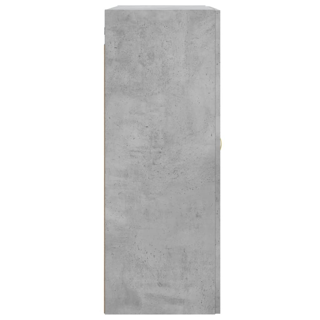 Wall Mounted Cabinet Concrete Grey 69.5x34x90 cm Engineered Wood