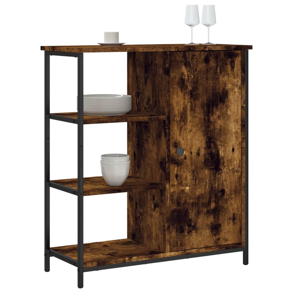 Sideboard Smoked Oak 70x30x80 cm Engineered Wood