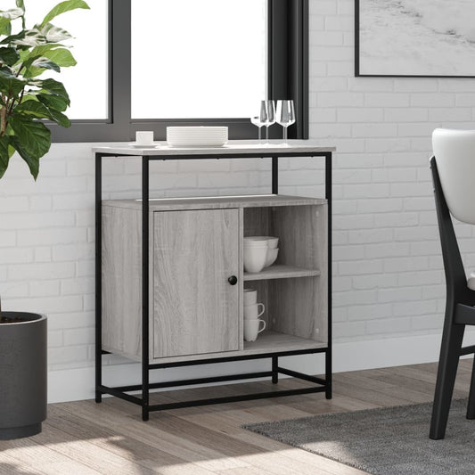 Sideboard Grey Sonoma 69x35x80 cm Engineered Wood