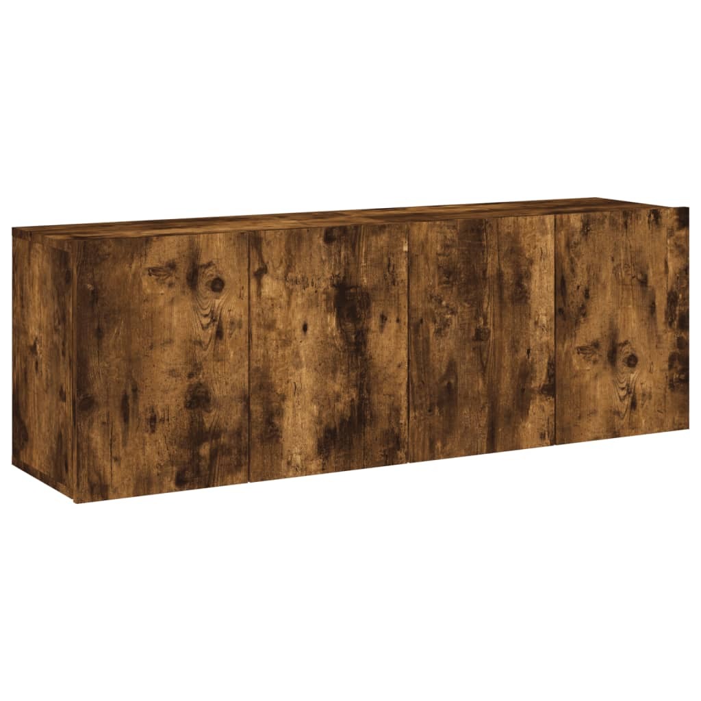 TV Cabinets Wall-mounted 2 pcs Smoked Oak 60x30x41 cm