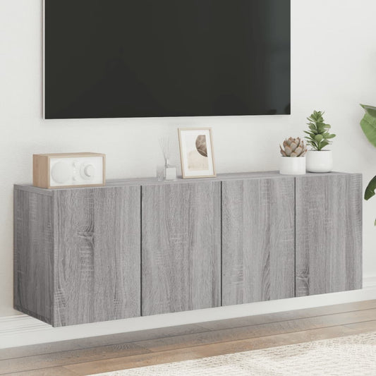 TV Cabinets Wall-mounted 2 pcs Grey Sonoma 60x30x41 cm