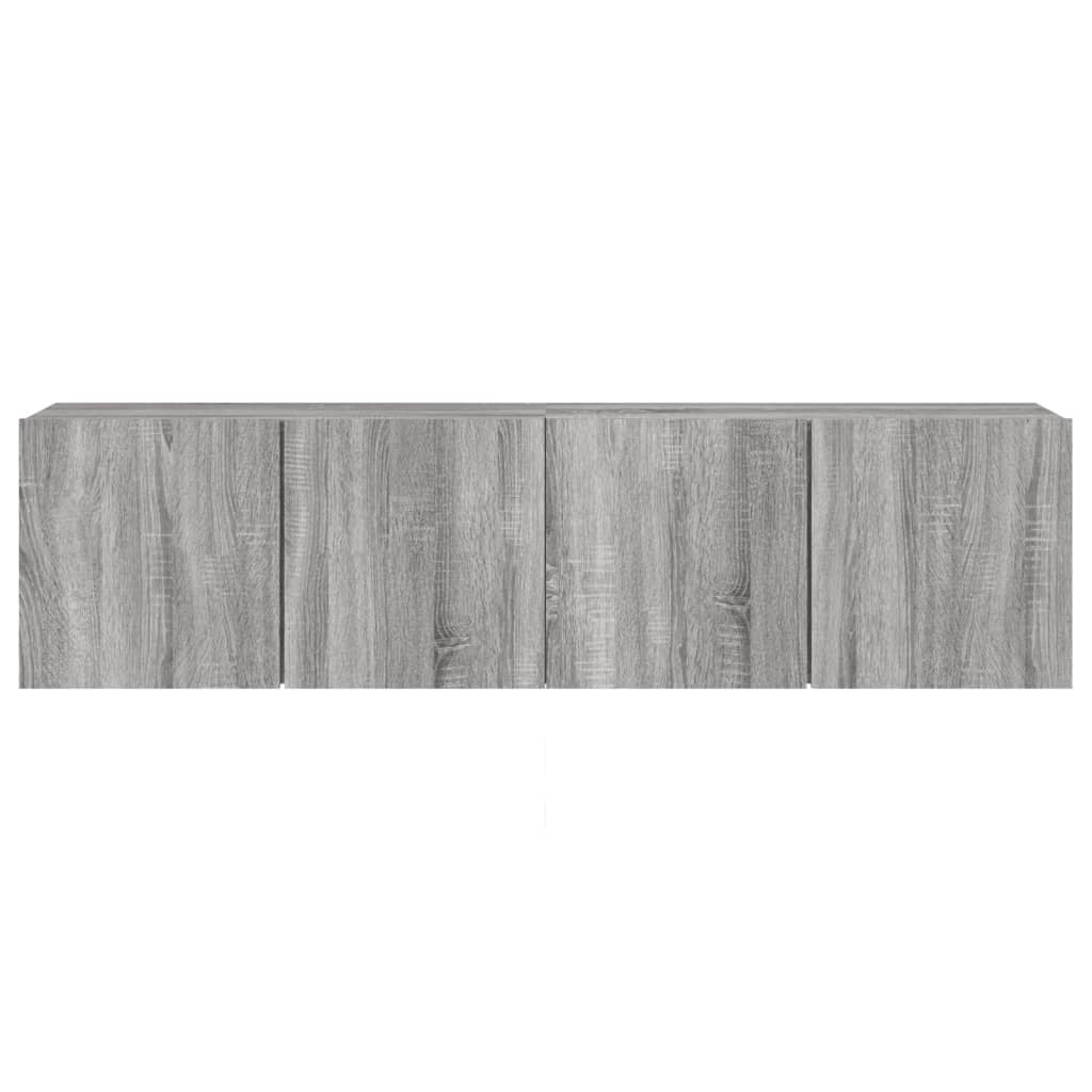TV Cabinets Wall-mounted 2 pcs Grey Sonoma 80x30x41 cm