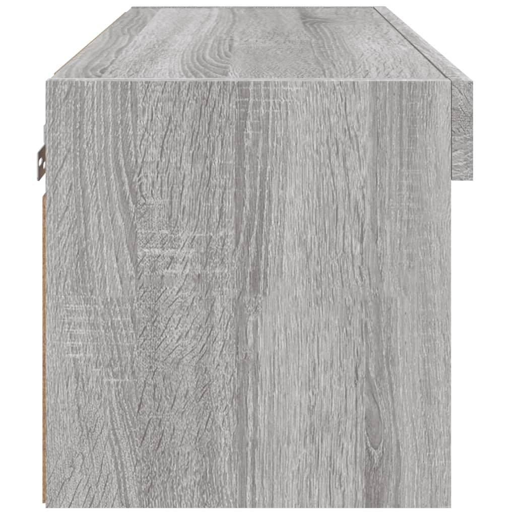 TV Cabinet with LED Lights Grey Sonoma 60x30x30 cm