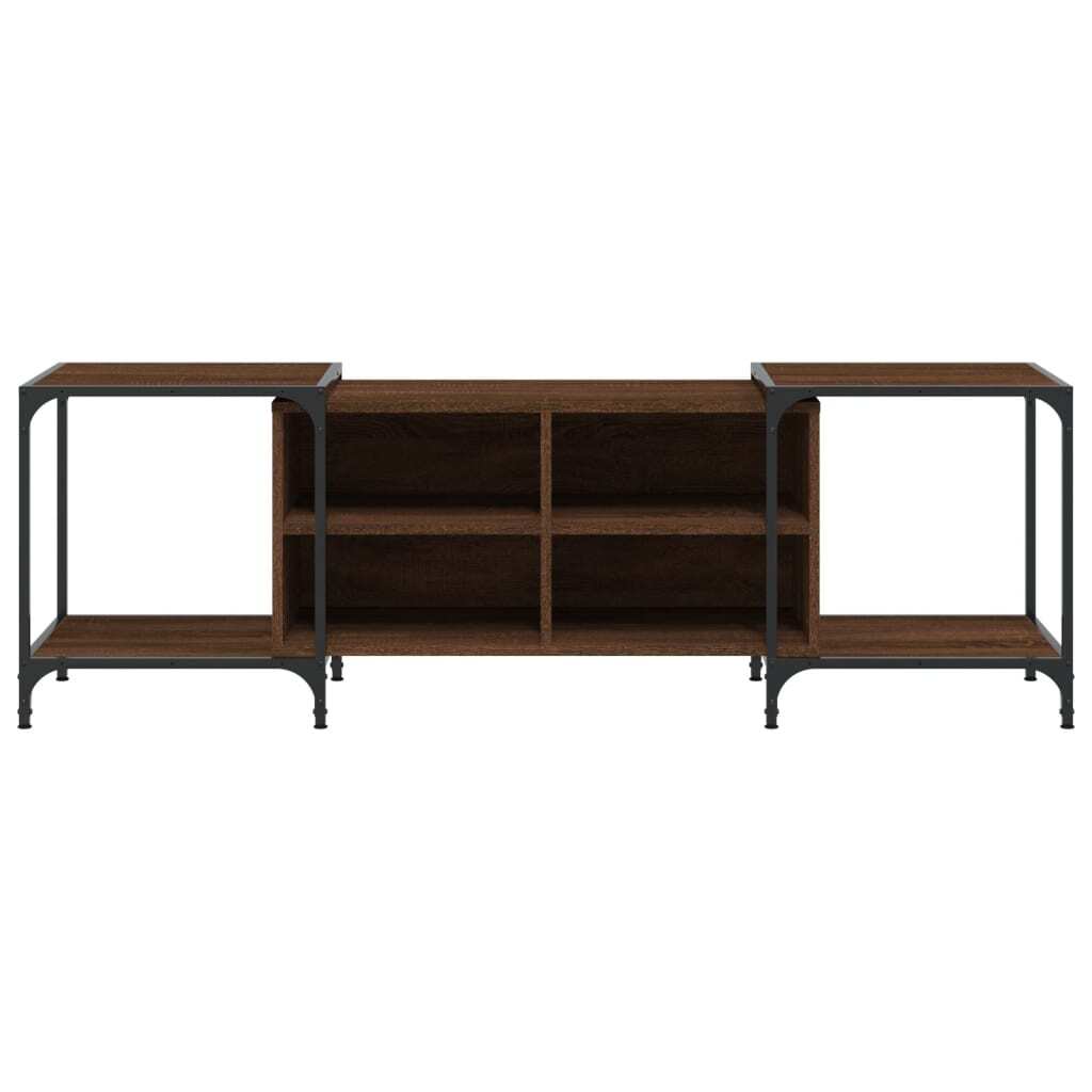 TV Cabinet Brown Oak 153x37x50 cm Engineered Wood