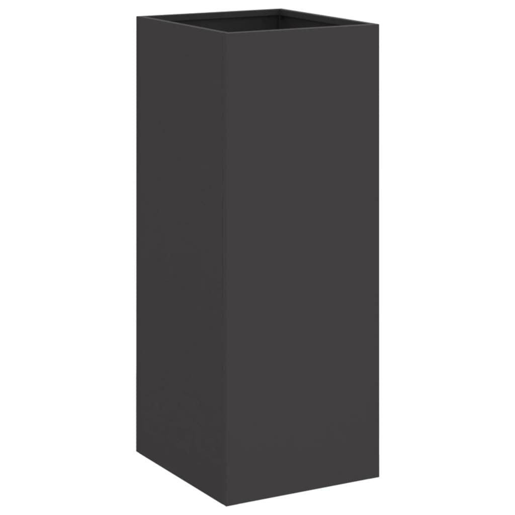 Planter Black 32x29x75 cm Steel