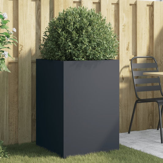 Planter Anthracite 52x48x75 cm Steel