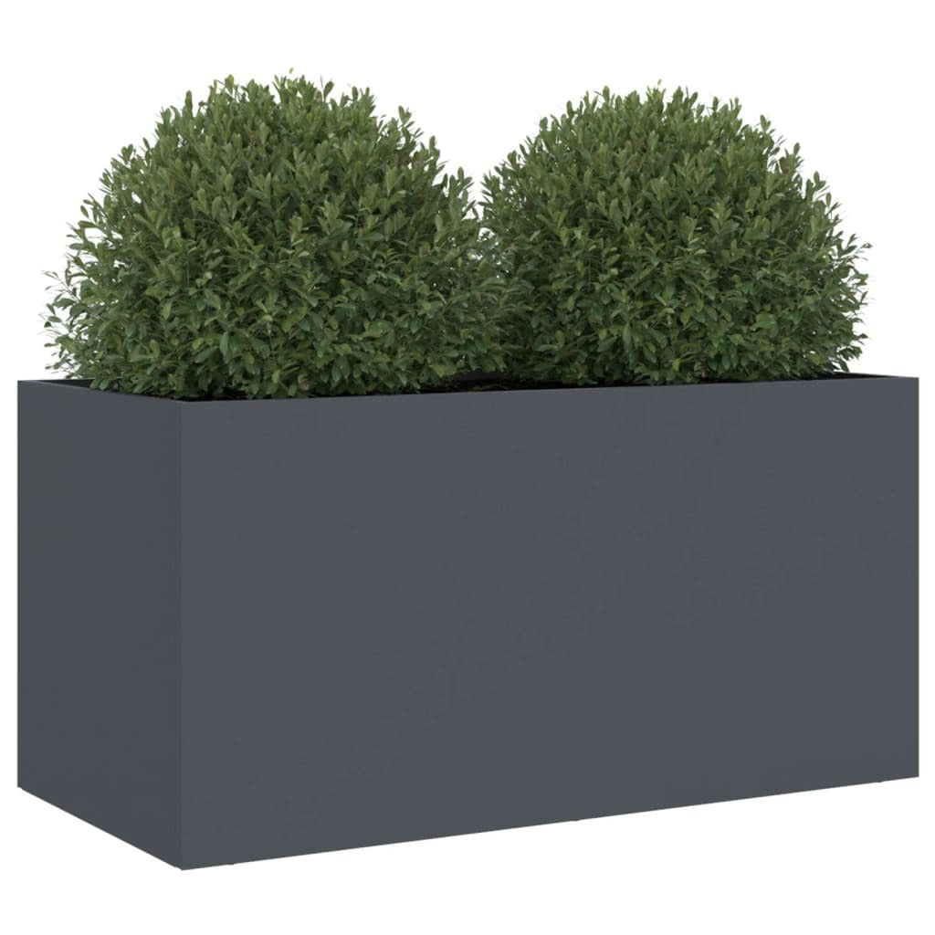 Planter Anthracite 62x30x29 cm Steel