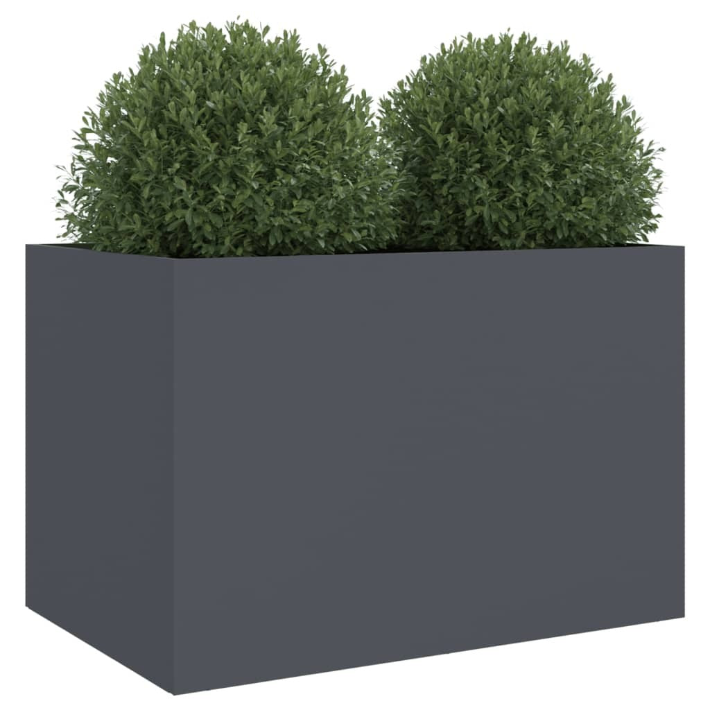 Planter Anthracite 62x40x39 cm Cold-rolled Steel