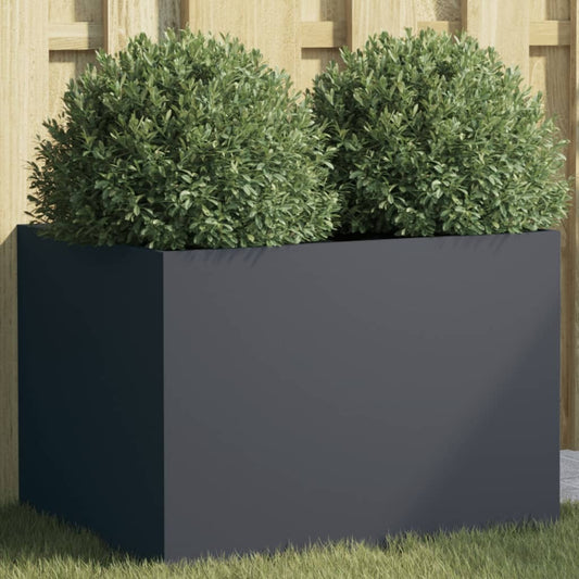 Planter Anthracite 62x47x46 cm Cold-rolled Steel