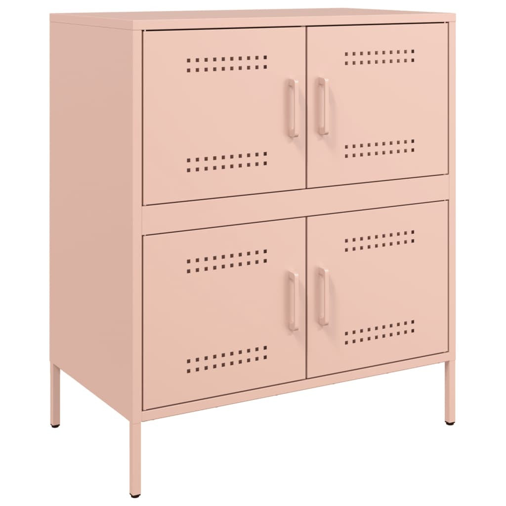 Sideboard Pink 68x39x79 cm Steel