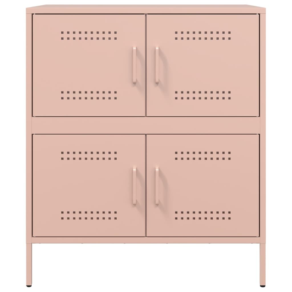 Sideboard Pink 68x39x79 cm Steel
