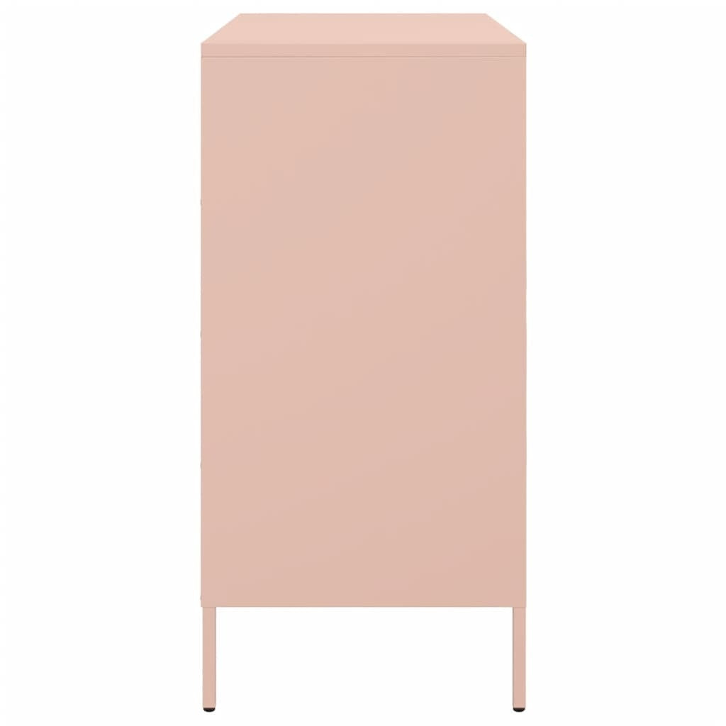 Sideboard Pink 68x39x79 cm Steel