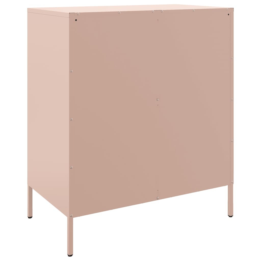 Sideboard Pink 68x39x79 cm Steel