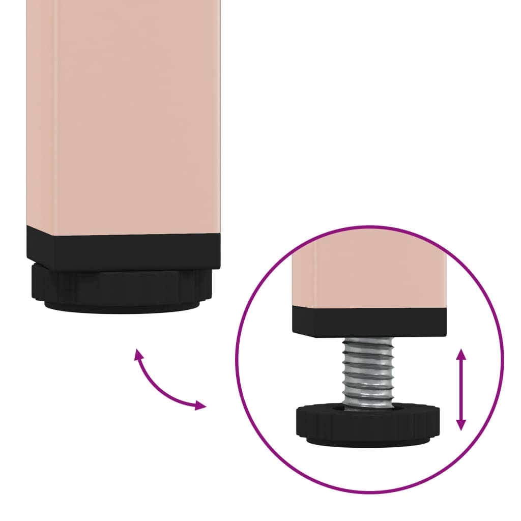 Sideboard Pink 68x39x79 cm Steel