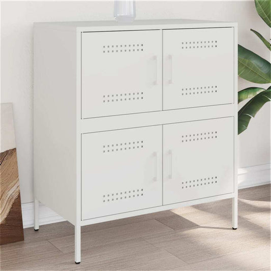 Sideboard White 68x39x79 cm Steel