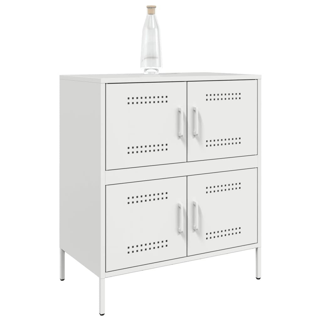 Sideboard White 68x39x79 cm Steel