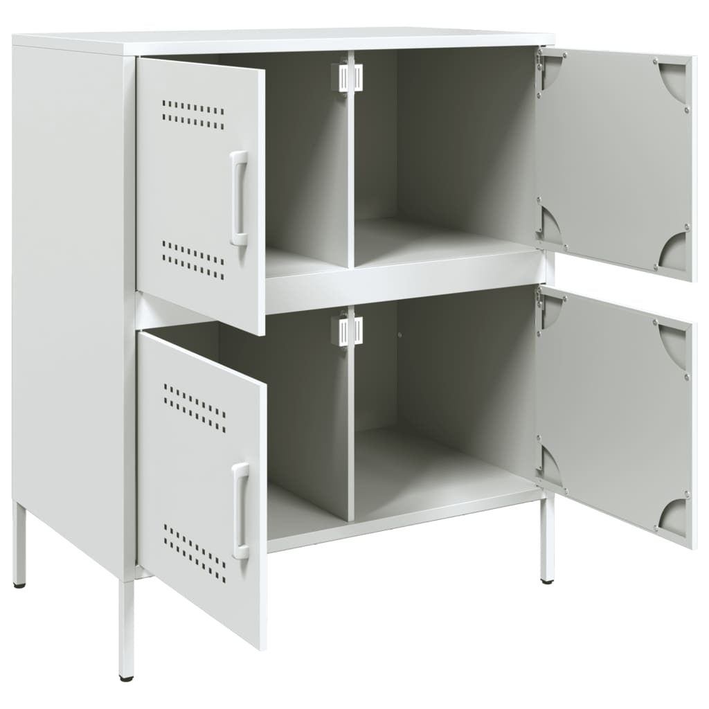 Sideboard White 68x39x79 cm Steel