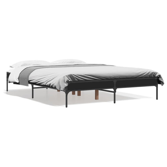 Bed Frame without Mattress Black 120x190 cm Small Double