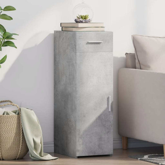 Sideboard Concrete Grey 30x42.5x93 cm Engineered Wood