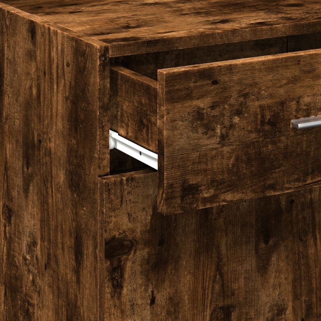 Sideboard Smoked Oak 45x42.5x93 cm Engineered Wood