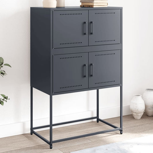 Sideboard Anthracite 68.5x38.5x107 cm Steel