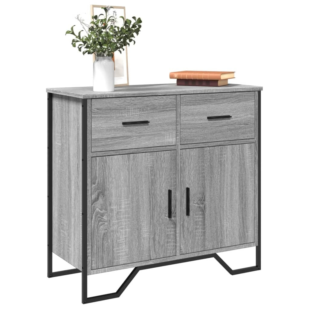 Sideboard Grey Sonoma 79.5x35.5x74.5 cm Engineered Wood