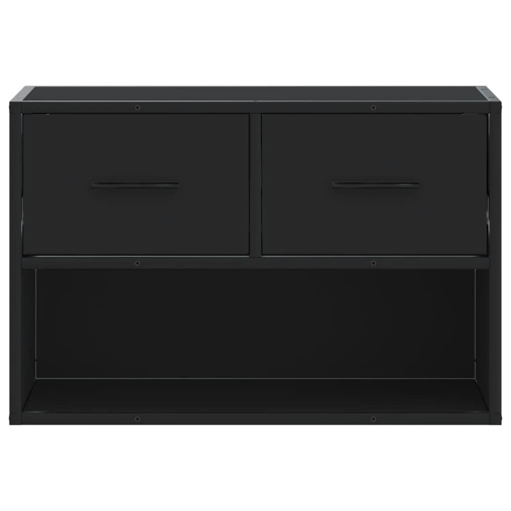 TV Cabinet Black 60x31x39.5 cm Engineered Wood and Metal