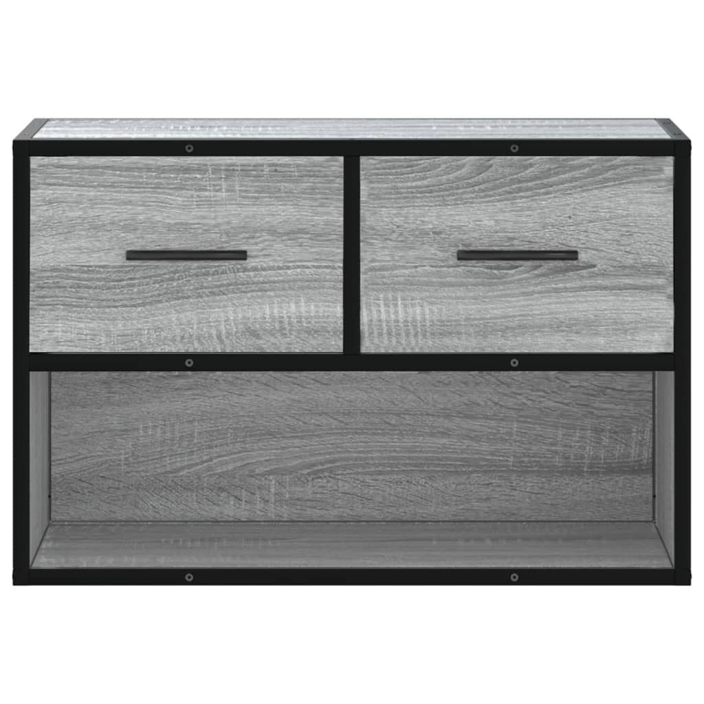 TV Cabinet Grey Sonoma 60x31x39.5 cm Engineered Wood and Metal