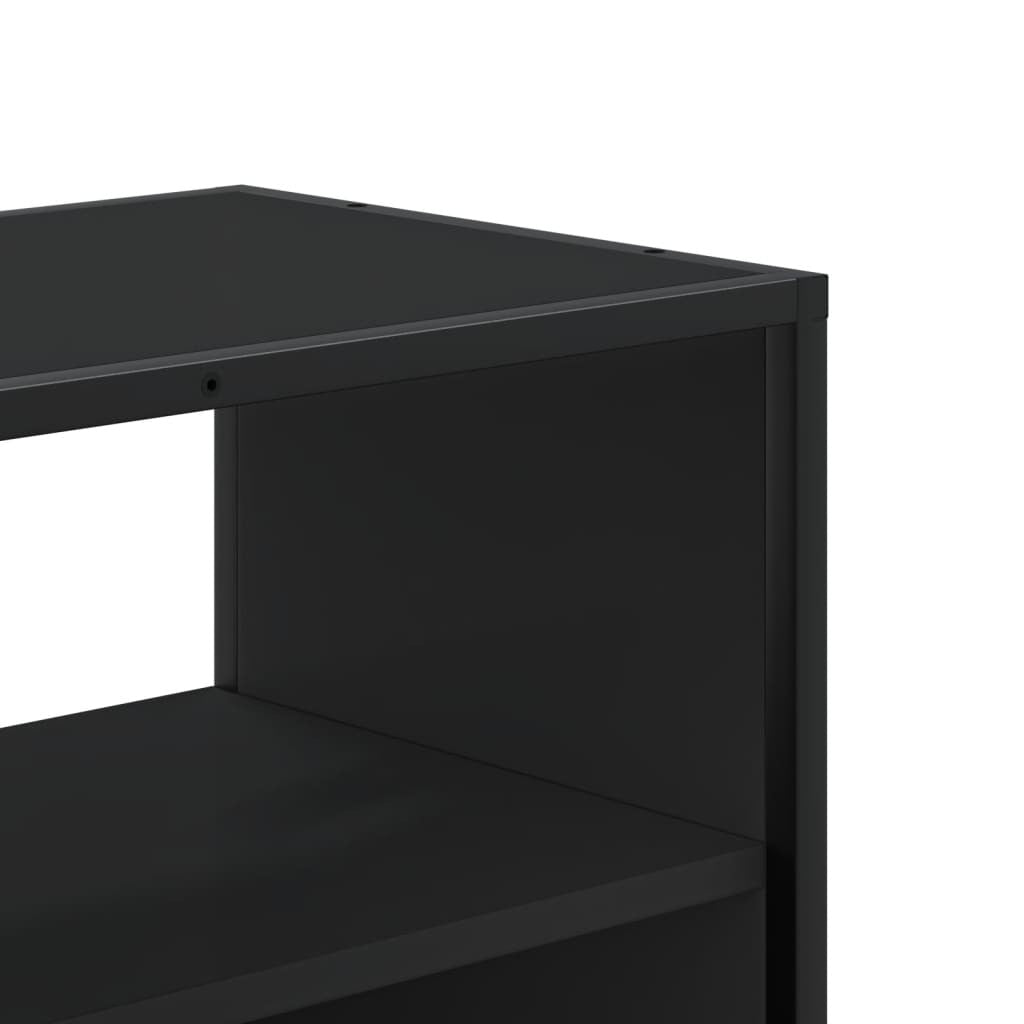 TV Cabinet Black 100x31x39.5 cm Engineered Wood and Metal