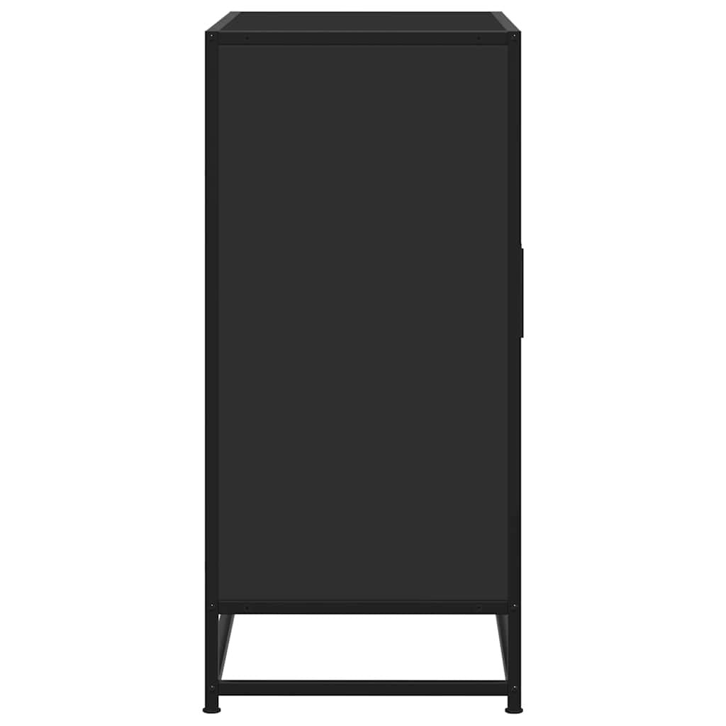 Sideboard Black 68x35x76 cm Engineered Wood and Metal