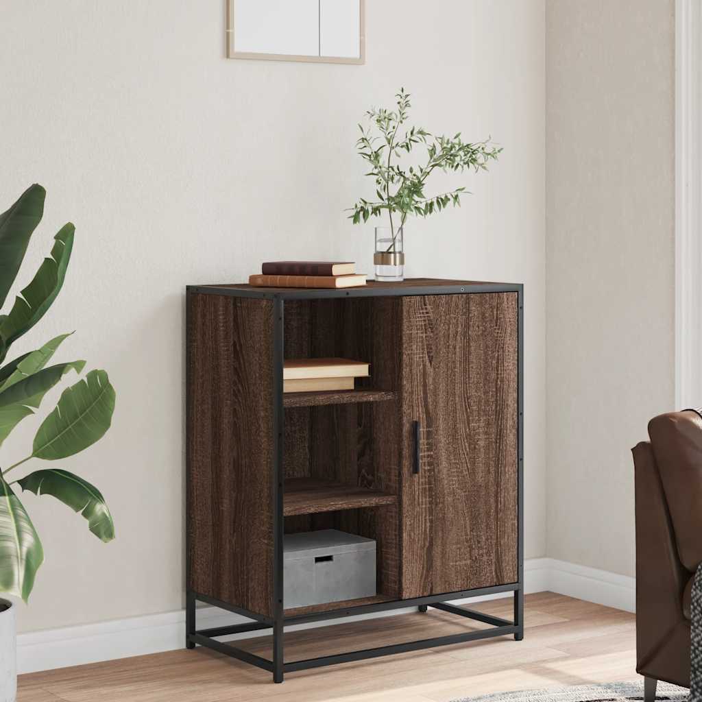 Sideboard Brown Oak 62x35x76 cm Engineered Wood