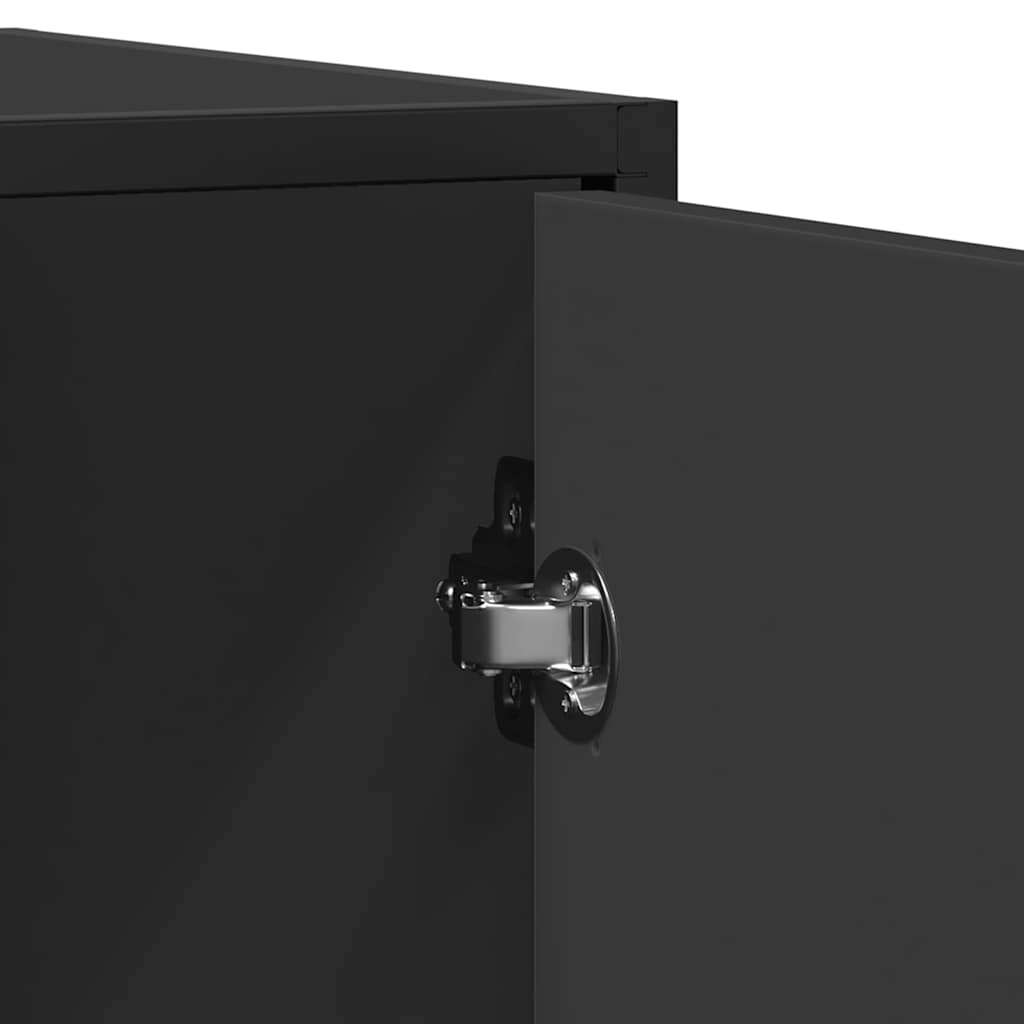 Sideboard Black 92x35x76 cm Engineered Wood