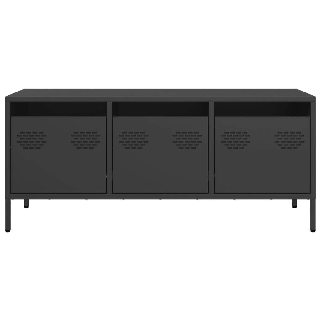 TV Cabinet Black 101.5x39x43.5 cm Cold-rolled Steel