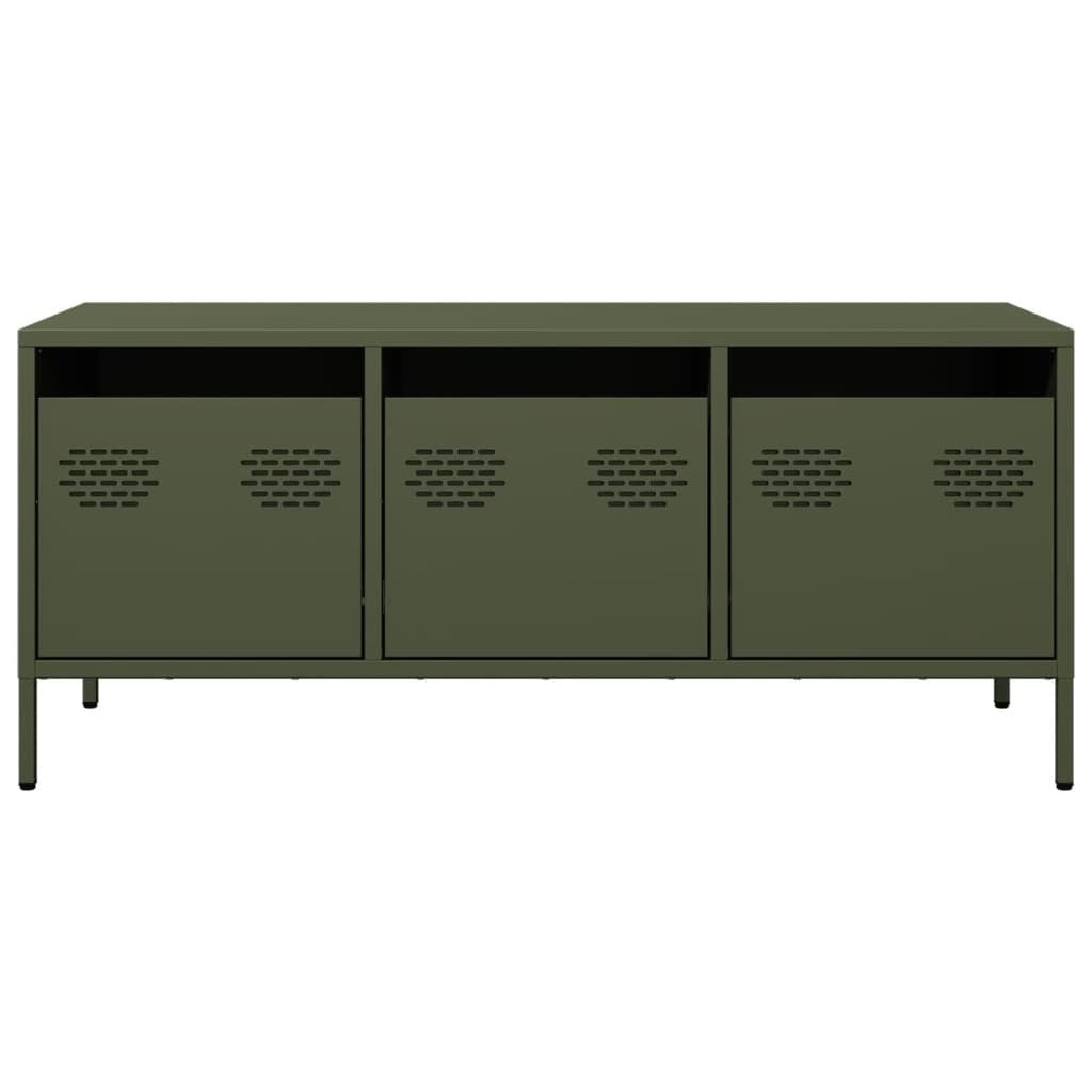TV Cabinet Olive Green 101.5x39x43.5 cm Cold-rolled Steel