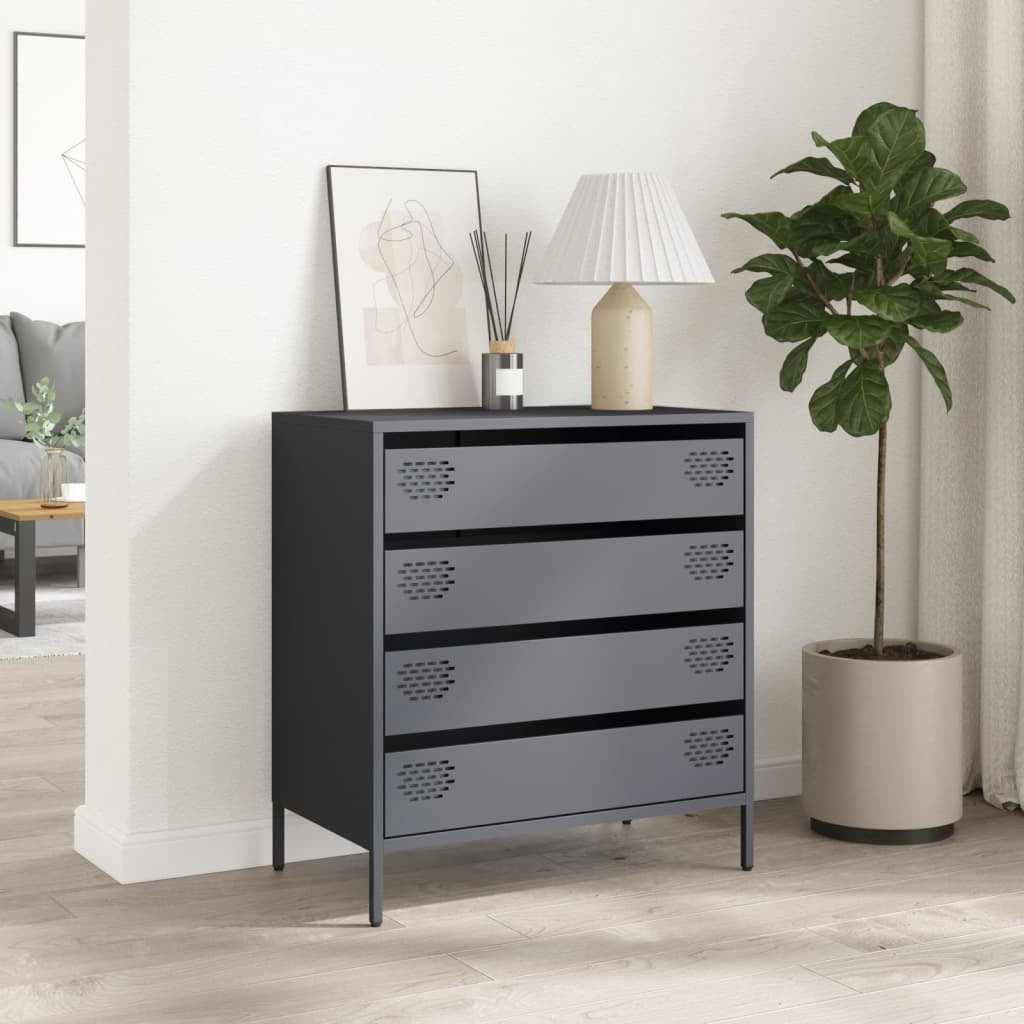 Sideboard?Anthracite 68x39x73.5 cm Cold-rolled Steel