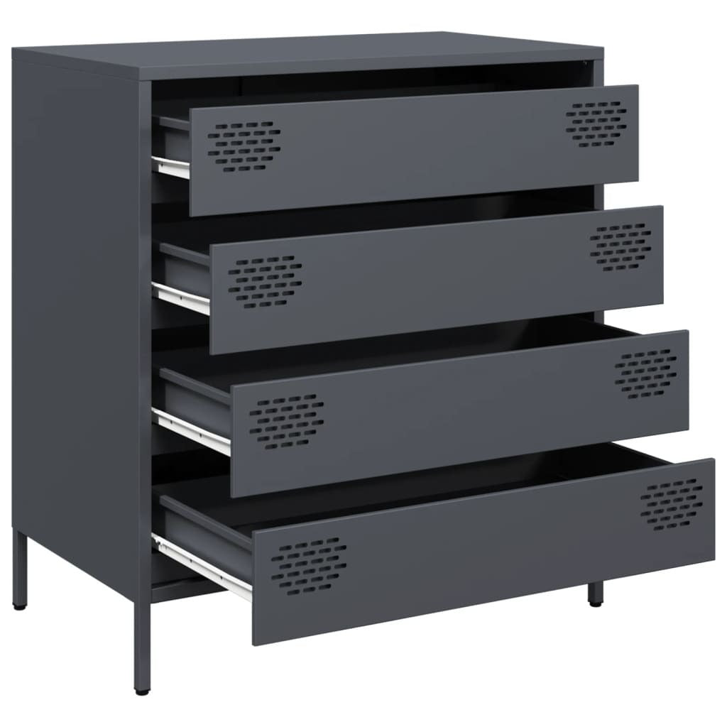 Sideboard?Anthracite 68x39x73.5 cm Cold-rolled Steel