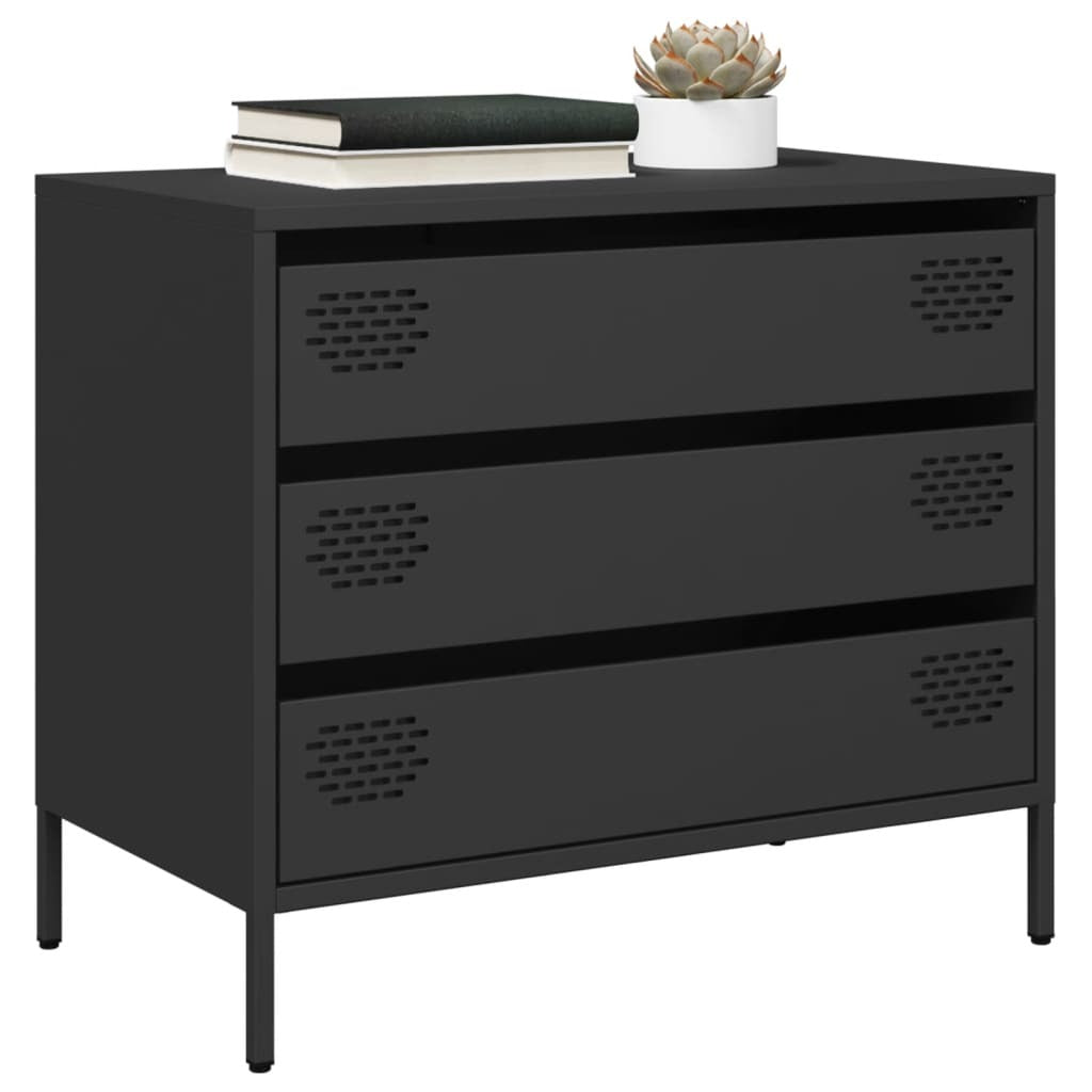 Sideboard?Black 68x39x58.5 cm Cold-rolled Steel