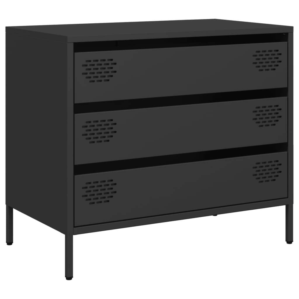 Sideboard?Black 68x39x58.5 cm Cold-rolled Steel