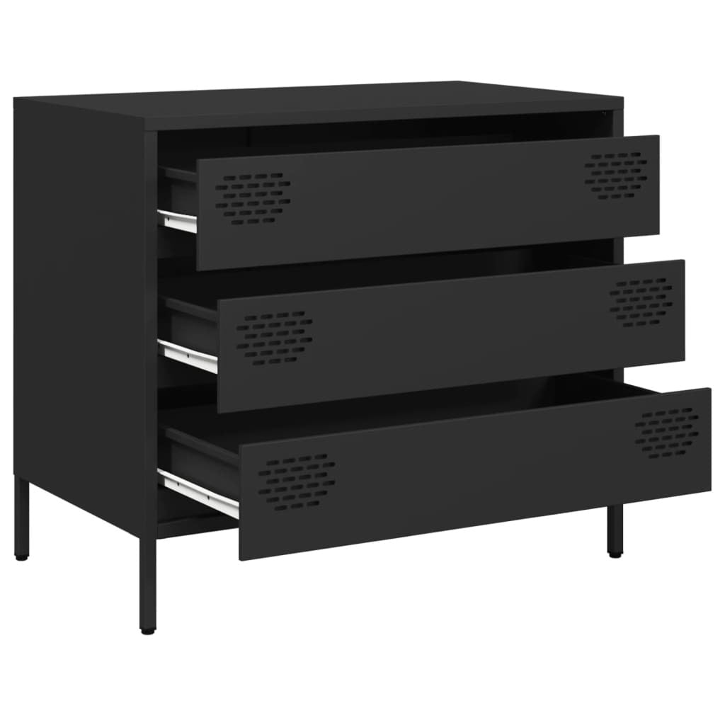 Sideboard?Black 68x39x58.5 cm Cold-rolled Steel