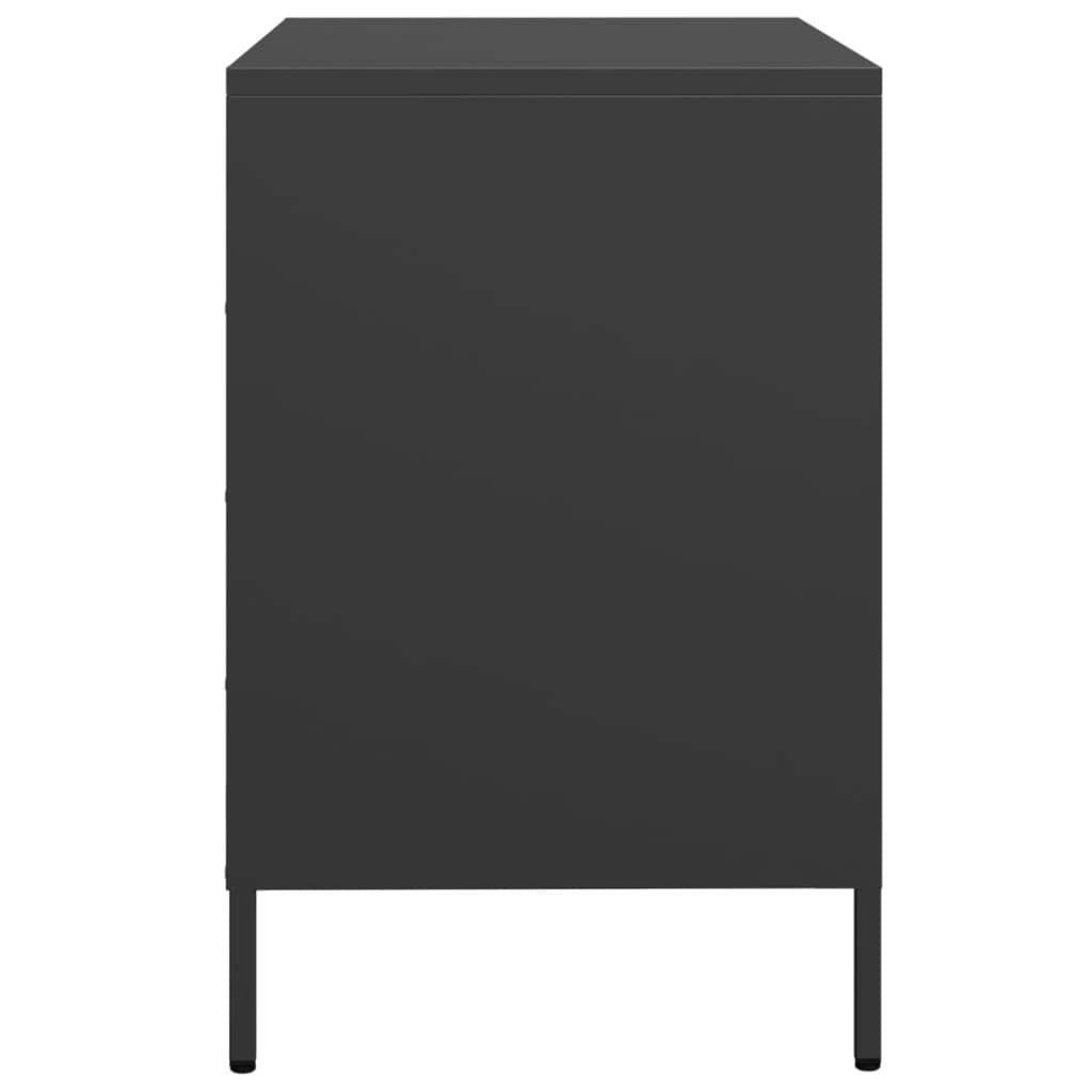 Sideboard?Black 68x39x58.5 cm Cold-rolled Steel
