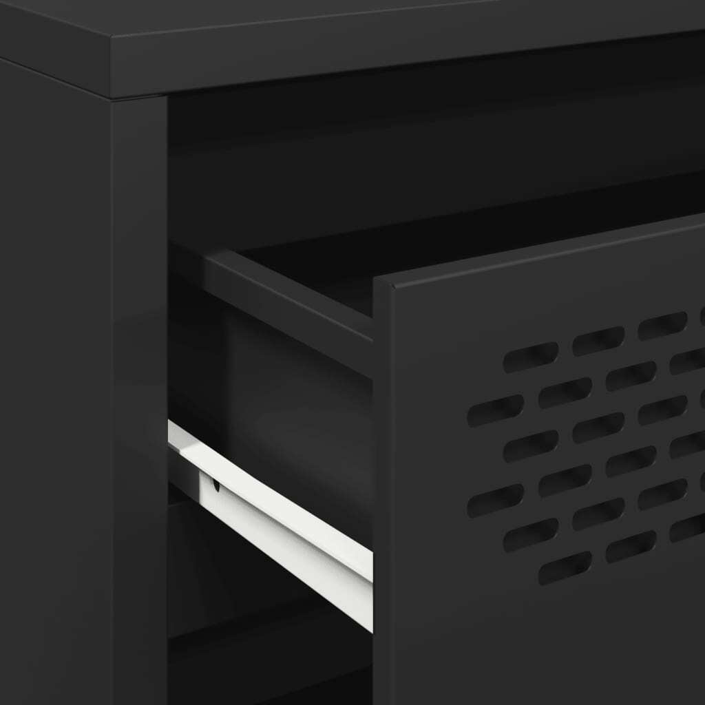 Sideboard?Black 68x39x58.5 cm Cold-rolled Steel